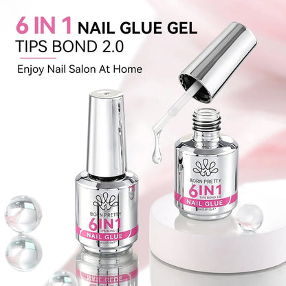Born Pretty 6 in 1 Nail Glue Gel