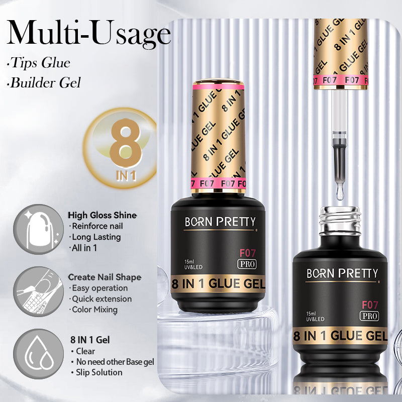 Born Pretty 8 in 1 Glue Gel