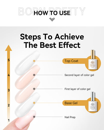 Born Pretty Base & Top Coat Set (2 x 15 ml)
