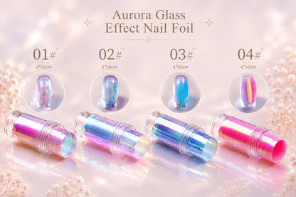 Aurora Glass Effect Nail Foil – Holografinen Kynsifolio