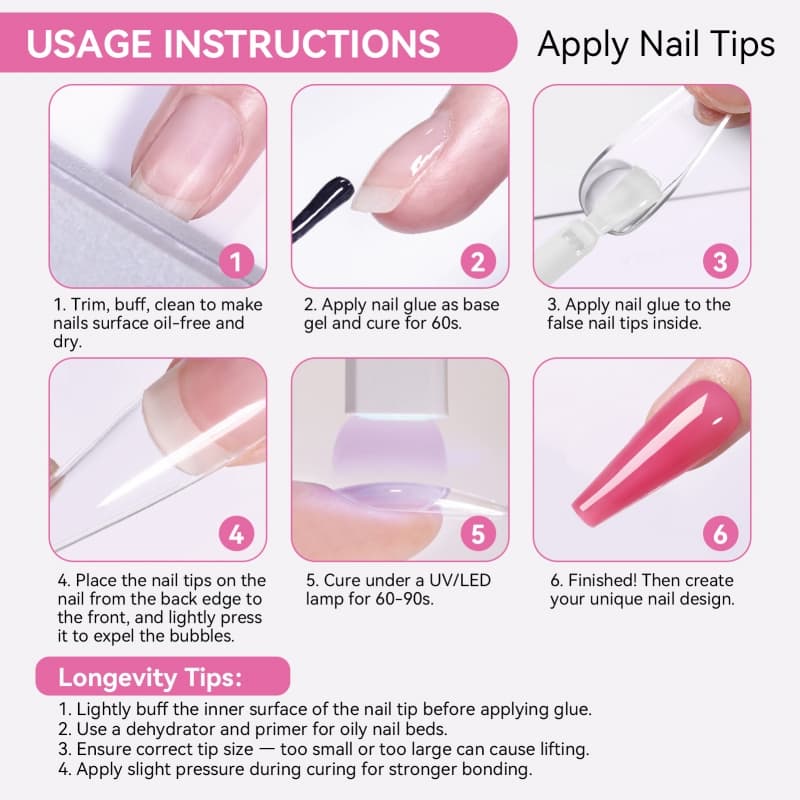 Born Pretty 6 in 1 Nail Glue Gel