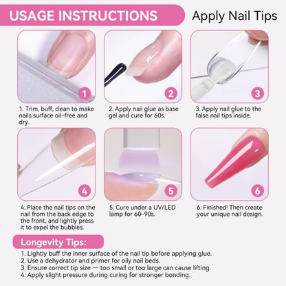 Born Pretty 6 in 1 Nail Glue Gel